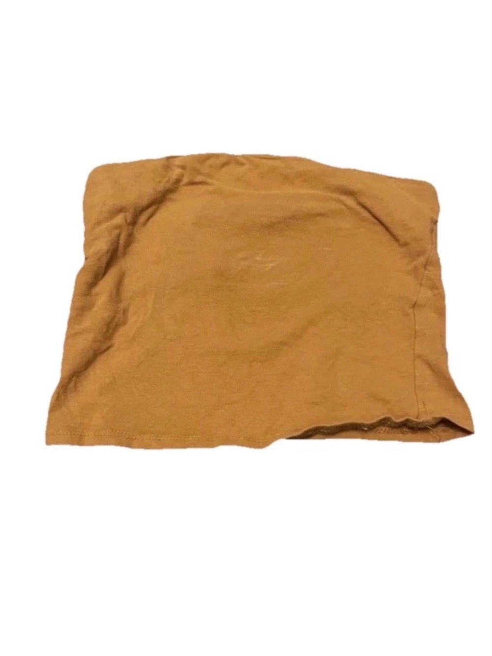 Mustard Tube Crop Top - Women's Strapless Cropped Cami